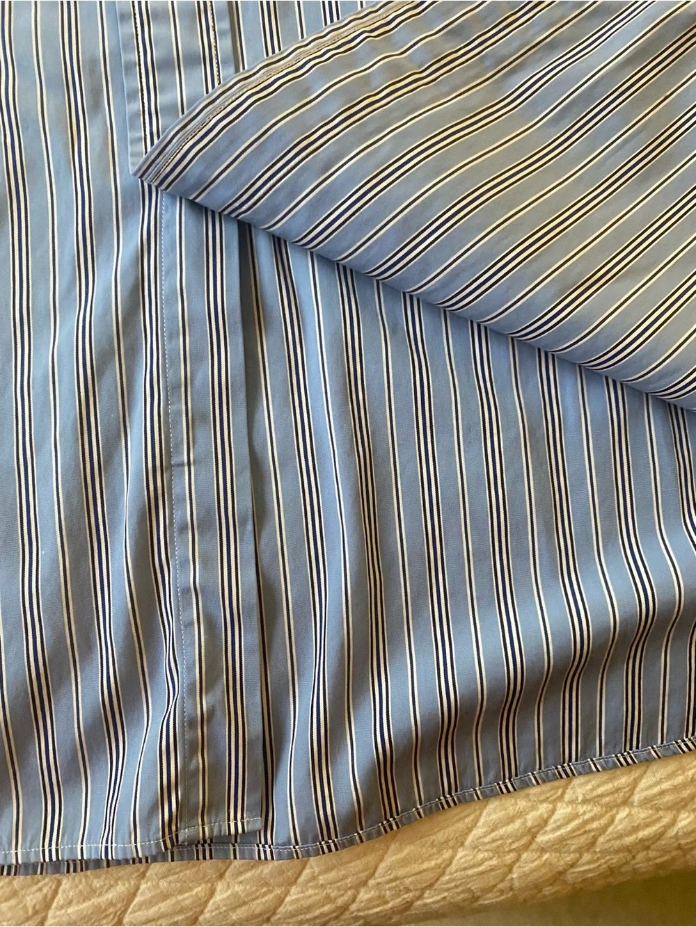 Polo by Ralph Lauren Pony Blue Striped Button-Down Long Sleeve Shirt Oxford XXL